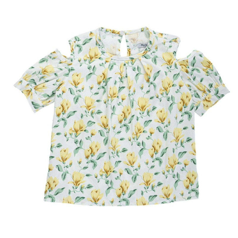 بلوز آستین کوتاه دخترانه مدل MDSS-CH1801