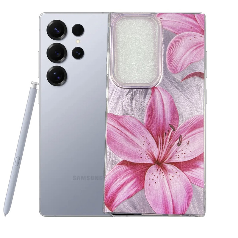 کاور طرح گل لیلیوم مناسب برای گوشی موبایل سامسونگ Galaxy S25 Ultra