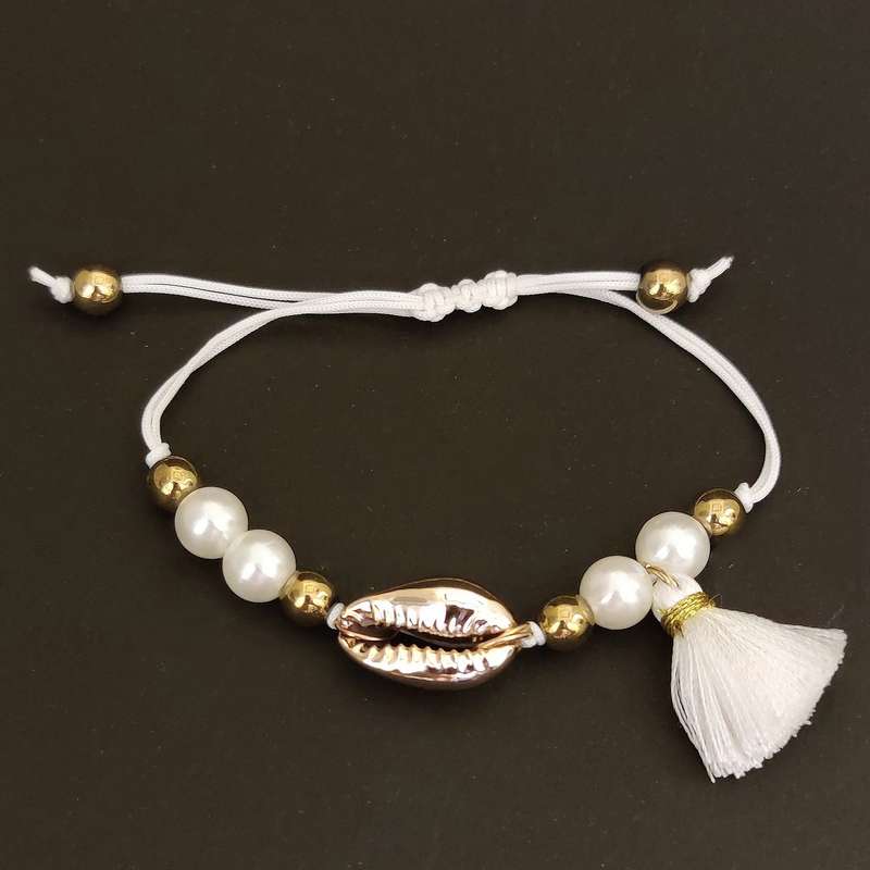 دستبند زنانه مدل صدف کد AB66