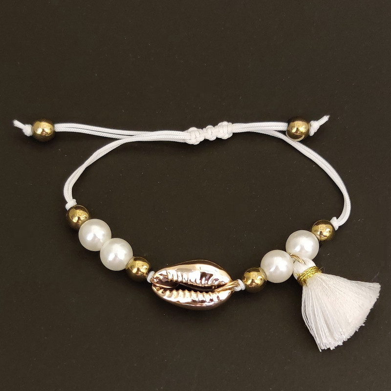 دستبند زنانه مدل صدف کد AB66