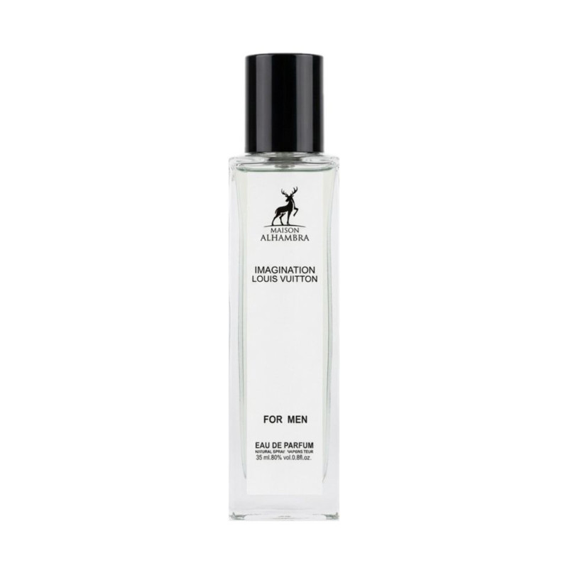 عطر جیبی مردانه الحمبرا مدل IMAGINATION LOUIS VUITTON با رایحه مرکباتی و چوبی و خنک حجم 35 میلی‌لیتر