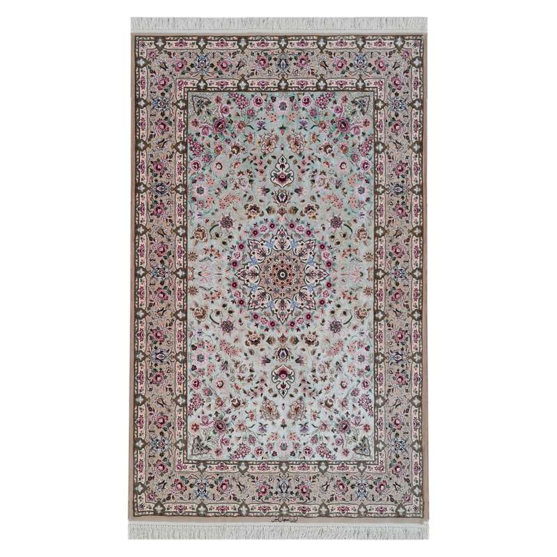 فرش دستبافت دو نیم متری اصفهان آبتین کد 1873