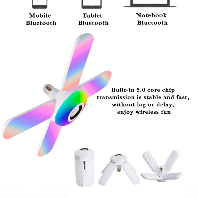 لامپ هوشمند اسپیکر بلوتوثی مدل RGB 1004