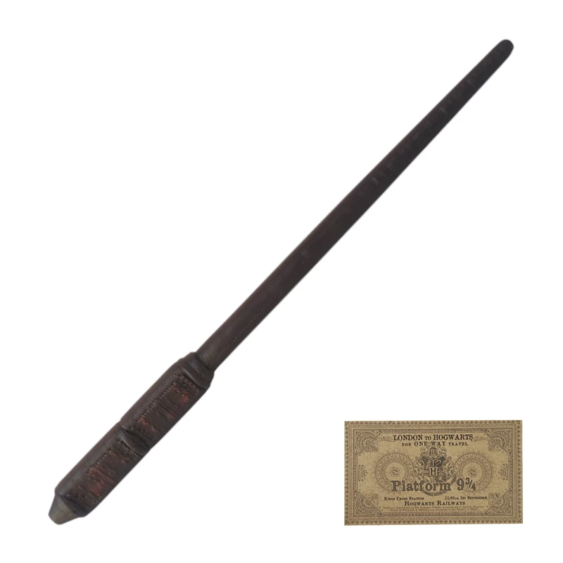 اسباب بازی زینتی مدل چوب دستی هری پاتر طرح پروفسور اسنیپ به همراه کارت قطار