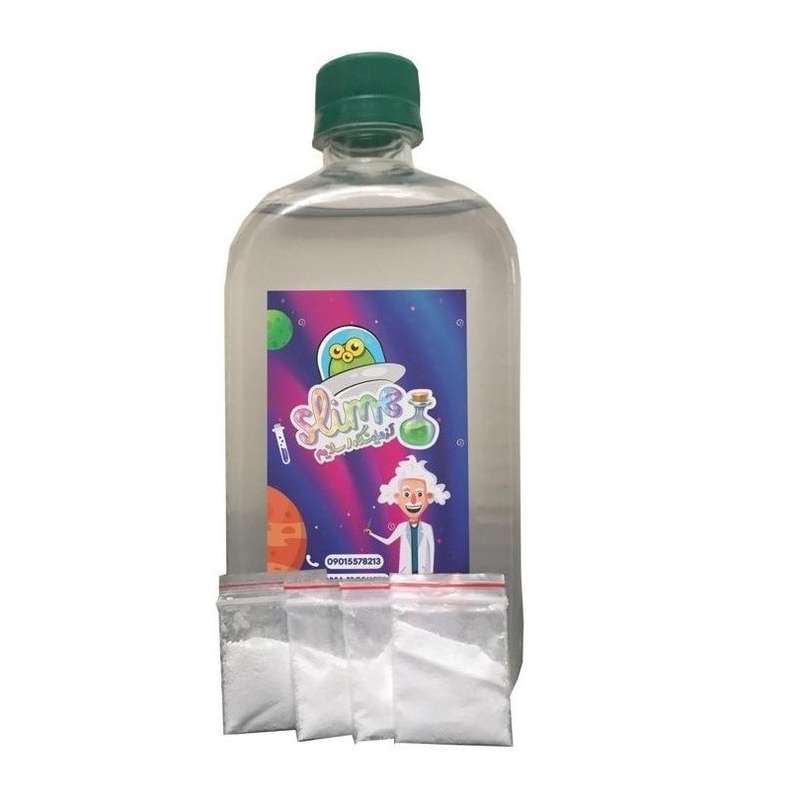 چسب ساخت ژل بازی پرسا مدل Slime Lab حجم 500 میلی لیتر همراه با بوراکس