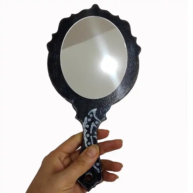 آینه چوبی مدل دستساز طرح ترنج کد 1430