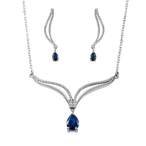 نیم ست نقره زنانه جواهری سون مدل 2695