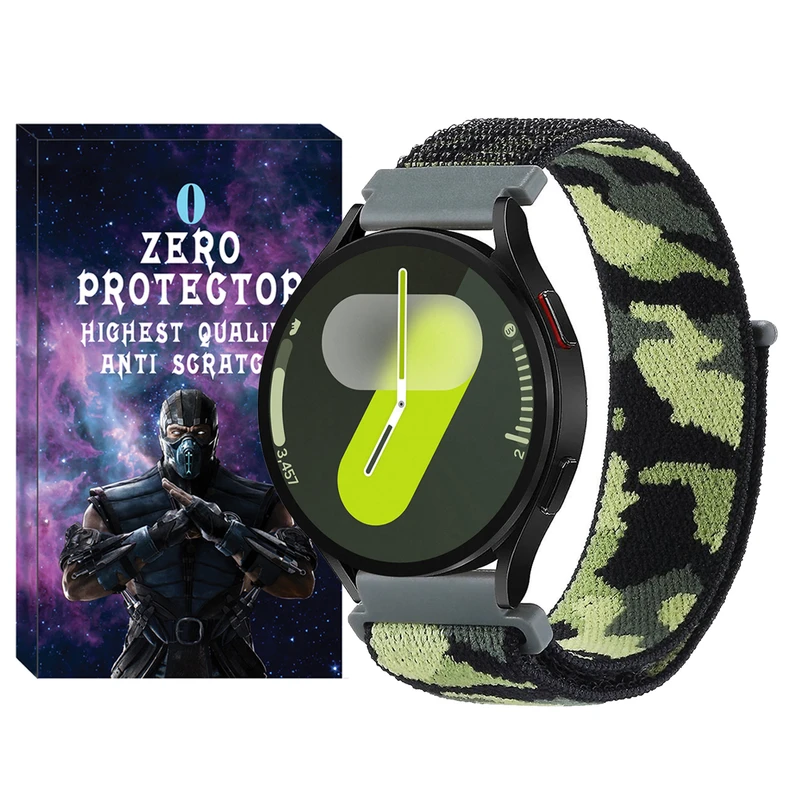 بند زیرو مدل Nylon Army ZR مناسب برای ساعت هوشمند سامسونگ Galaxy Watch 7 44mm / Galaxy Watch 7 40mm
