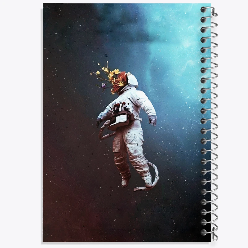 دفتر شطرنجی 50 برگ خندالو طرح فضانورد کد F6444