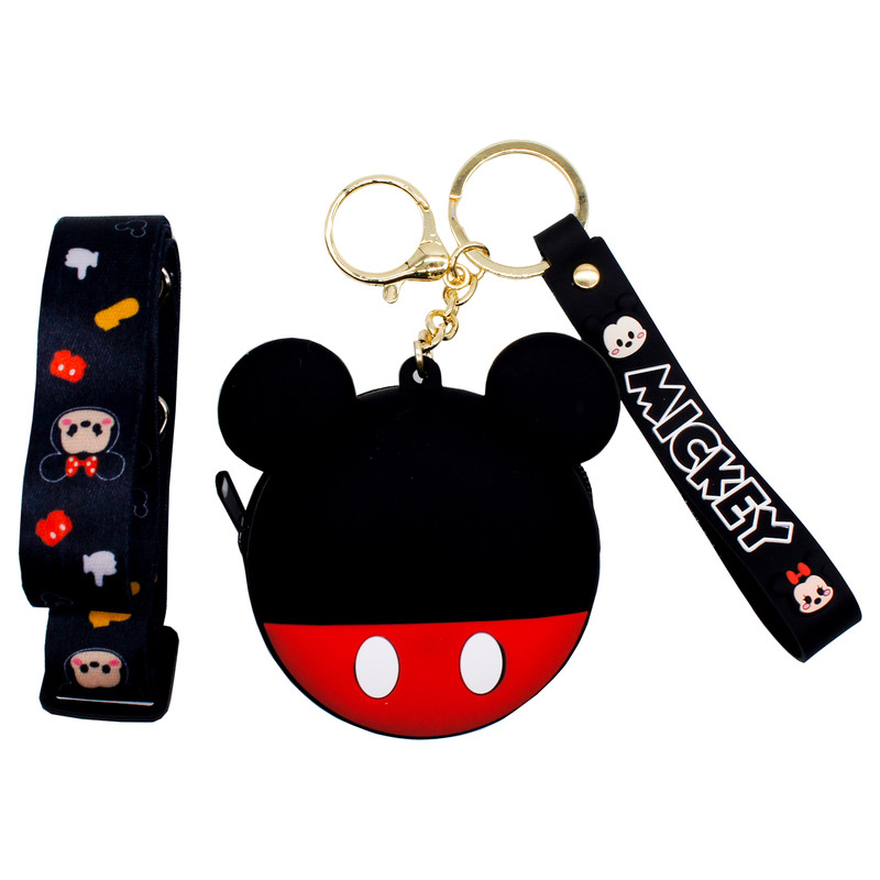 کیف هندزفری مدل سیلیکونی فانتزی طرح Silicon_MICKEY به همراه بند 