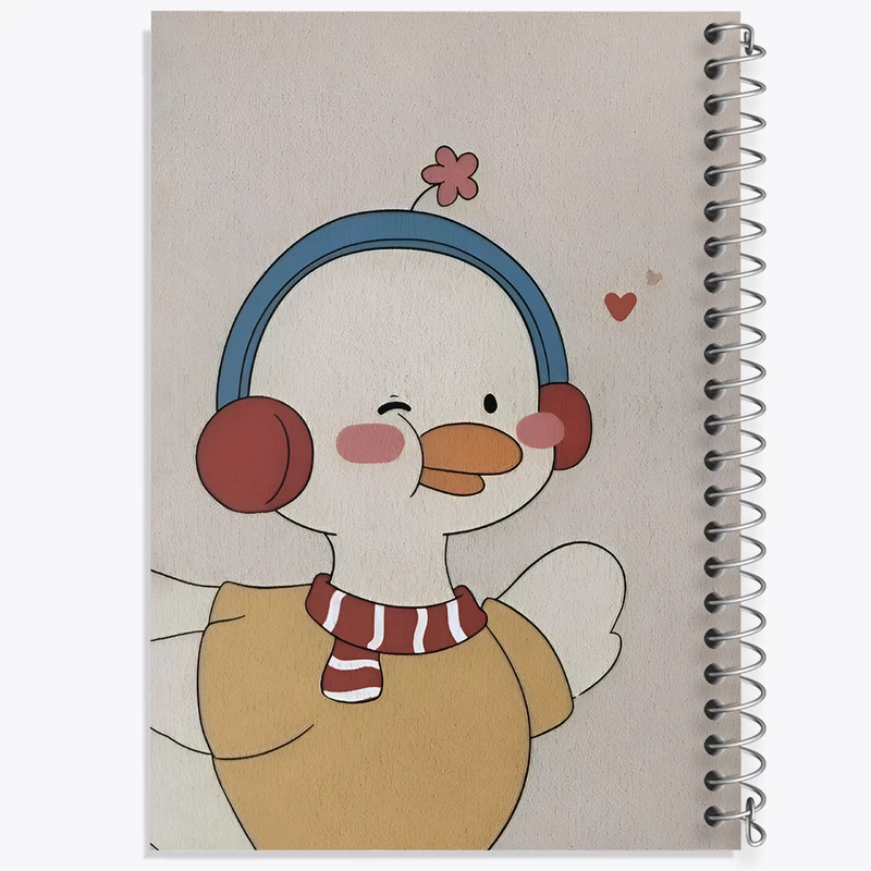 دفتر مشق 50 برگ خندالو طرح اردک بامزه کد F5548