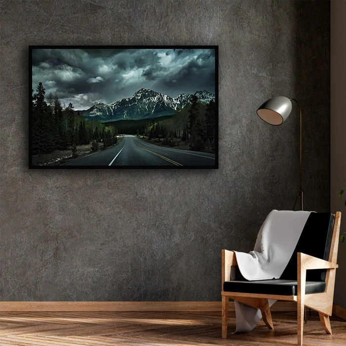 تابلو بکلیت طرح منظره کوه و جاده مدل B-D1664