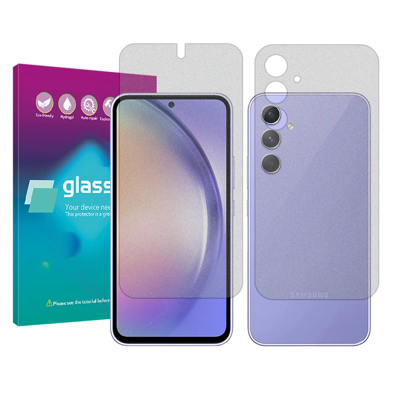 محافظ صفحه نمایش مات گلس پرو مدل Resistant مناسب برای گوشی موبایل سامسونگ Galaxy A54 به همراه محافظ پشت گوشی