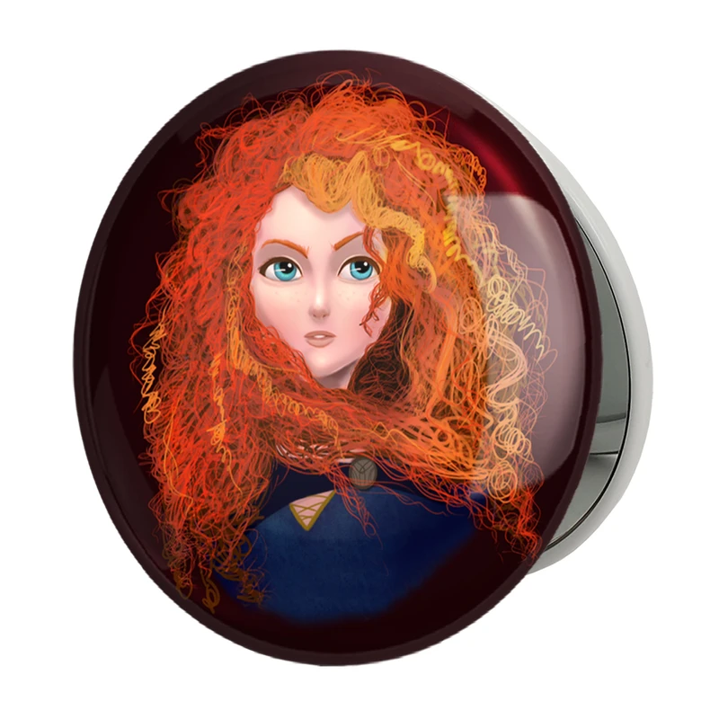 آینه جیبی خندالو طرح انیمیشن دلیر  Brave مدل تاشو کد 1682 