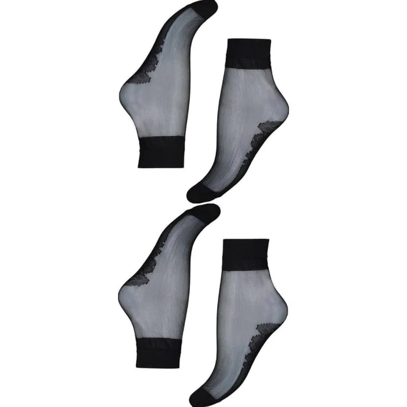 جوراب زنانه آی ناز مدل مچی شیشه ای اعلا بسته 2 عددی