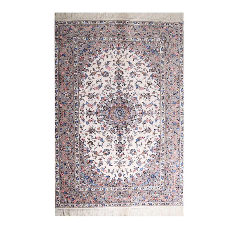 فرش دستباف شش متری مدل اردکان طرح لچک ترنج مارال کد 4010811