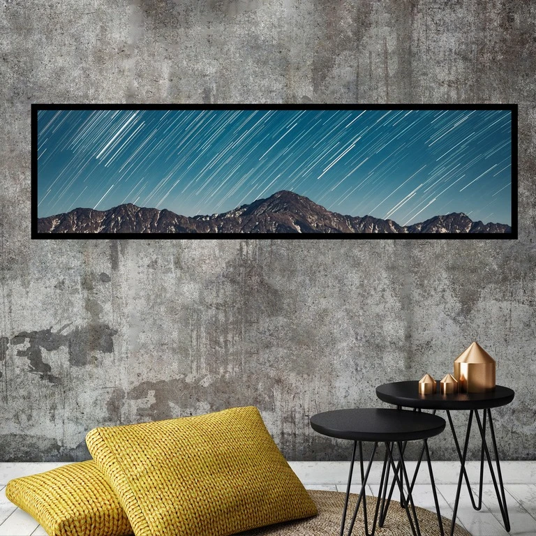 تابلو بکلیت طرح باران شهاب سنگ مدل کشیده B-7826