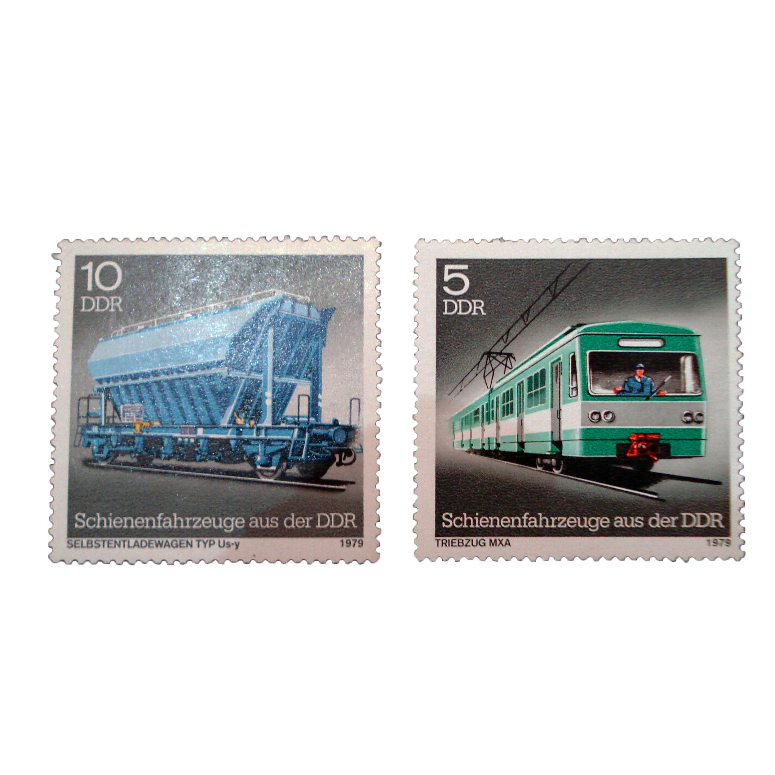 تمبر یادگاری مدل قطار کد bc-1587 مجموعه 2 عددی