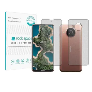 Rockspace HyMTT Matte screen protector suitable for the Nokia X20 5G mobile phone along with the back of the phone
