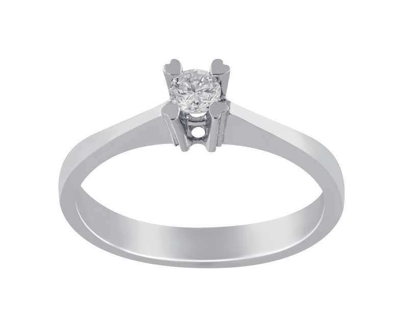 انگشتر طلا 18 عیار زنانه جواهری سروری مدل 9813