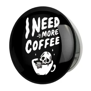 آینه جیبی خندالو طرح قهوه Coffee مدل تاشو کد 21994 