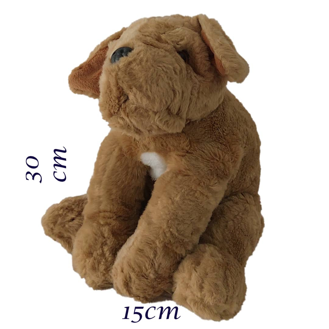 عروسک طرح سگ مدل بول داگ کد 805 ارتفاع 30 سانتی‌متر