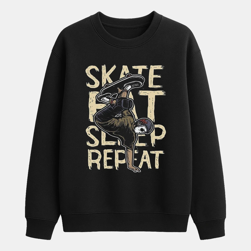 سویشرت مردانه باهرپوش شرق مدل اسکیت برد استریت استایل z625