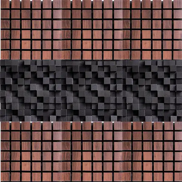 پنل آکوستیک مدل wood pluse بسته 9 عددی