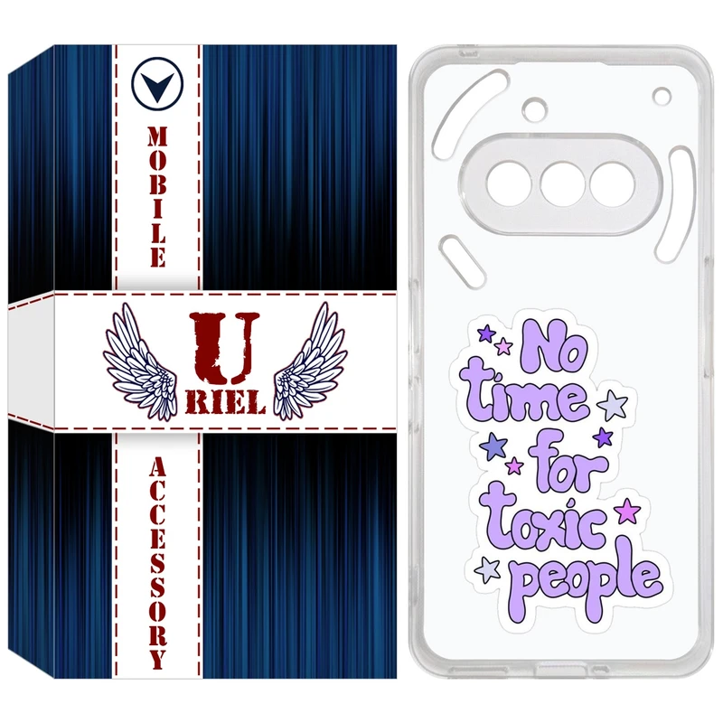 کاور یوریل مدل Clear کد 97 طرح Toxic مناسب برای گوشی موبایل ناتینگ Phone 3a