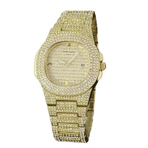 ساعت مچی عقربه‌ای مردانه پتک فیلیپ مدل فول نگین قفل مخفی کد 3