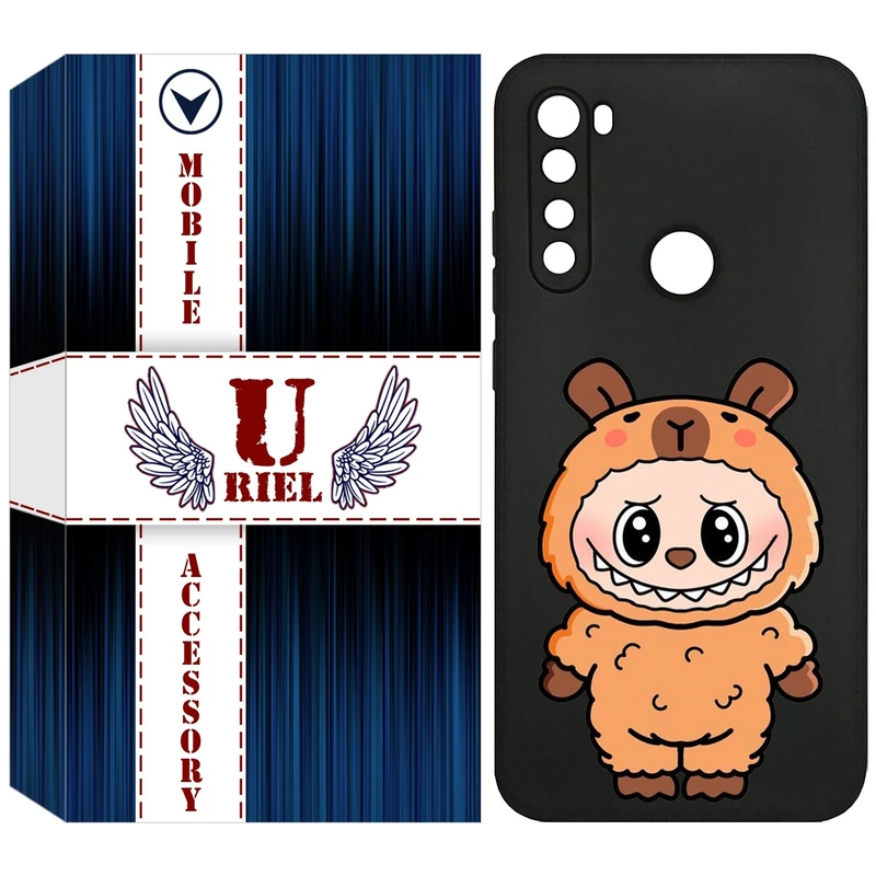 کاور یوریل قاب مدل KSH کد 110 طرح عروسک لبوبو مناسب برای گوشی موبایل شیائومی Redmi Note 8