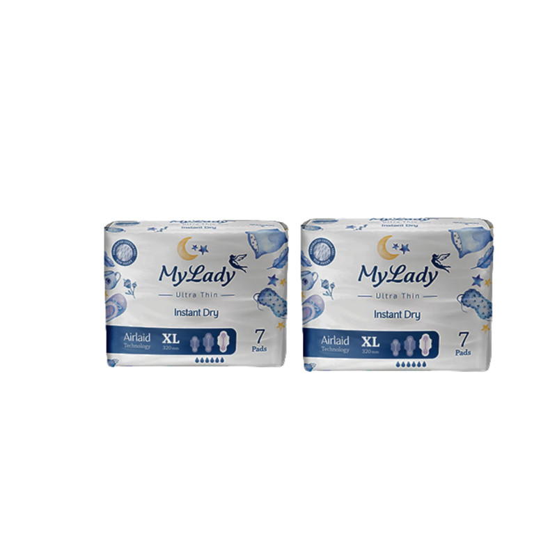 نوار بهداشتی مای لیدی مدل Instant Dry سایز خیلی بزرگ بسته 2 عددی