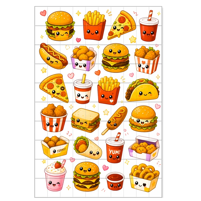 برچسب مدل فست فود کد 88
