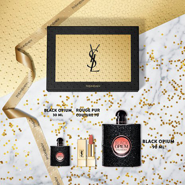 ست ادوپرفیوم زنانه ایو سن لوران مدل Black Opium حجم 90 میلی لیتر