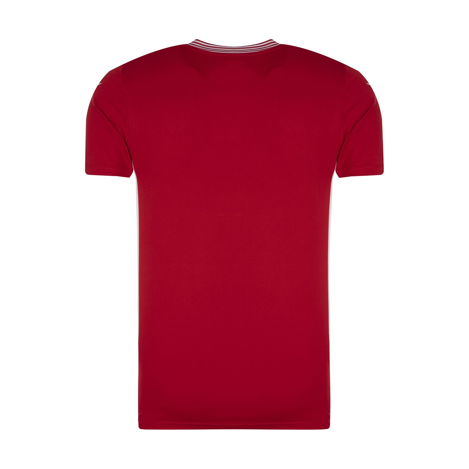 ست تی شرت و شلوارک ورزشی مردانه مکرون مدل کاناپوس رنگ قرمز -  - 5