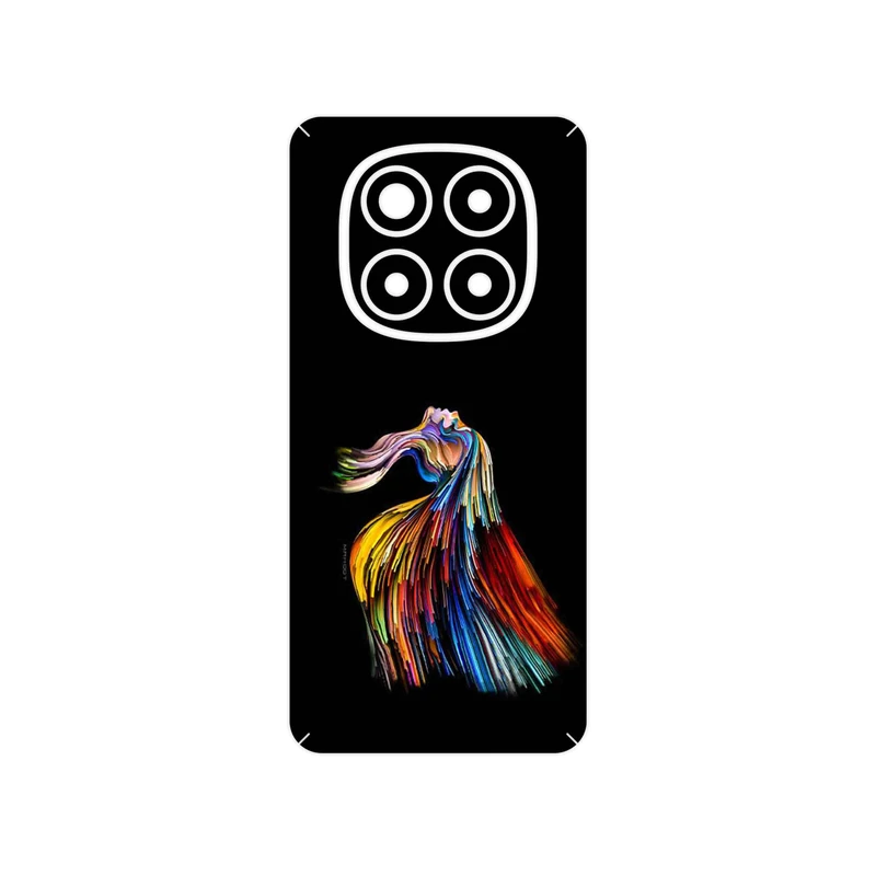 برچسب پوششی ماهوت مدل Rainbow Hair Digital Art مناسب برای گوشی موبایل شیائومی Redmi Note 14 Pro 5G