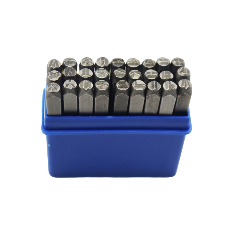 سنبه حروف تندیس مدل YP-4MM مجموعه 27 عددی