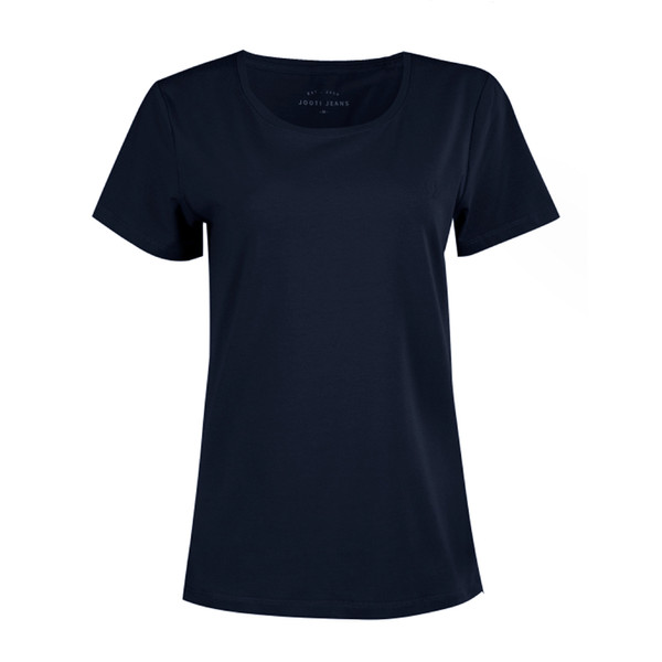 تی شرت آستین کوتاه زنانه جوتی جینز مدل بیسیک کد 1551309 رنگ سرمه‌ای