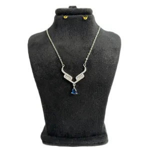 گردنبند زنانه مدل تک نگین