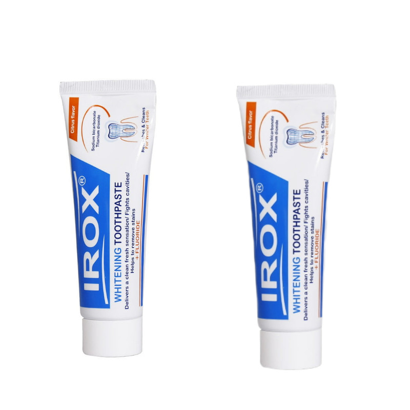 خمیر دندان ایروکس مدل whitening وزن 100 گرم مجموعه 2 عددی خمیر دندان ایروکس مدل whitening وزن 100 گرم مجموعه 2 عددی