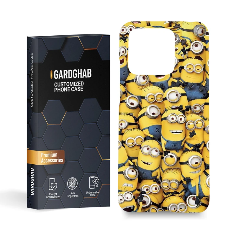 کاور گارد قاب مدل مینیون ها مناسب برای گوشی موبایل شیائومی Redmi 10C