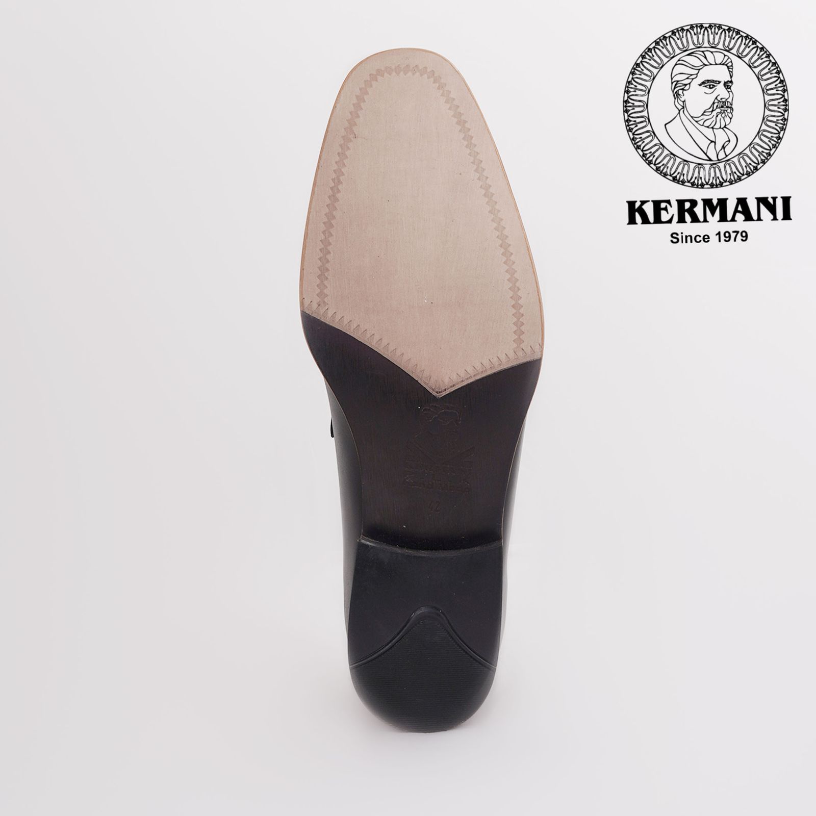 کفش مردانه کرمانی مدل چرم دستدوز طبیعی کد 1064 رنگ مشکی -  - 4