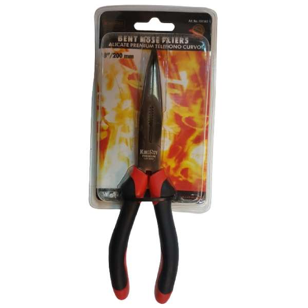 انبر دم باریک سر کج کینگ روی کد SK-08 سایز 8 اینچ