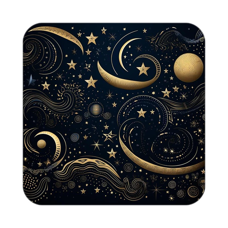 زیر لیوانی کاکتی طرح ماه و ستاره مدل mp52653