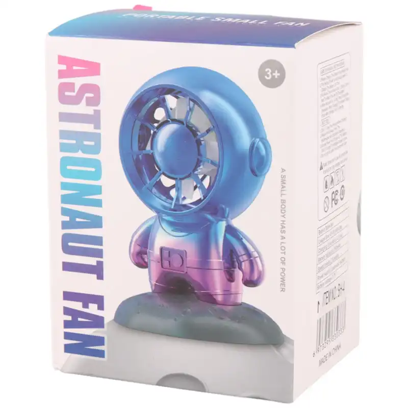 پنکه شارژی مدل فضانورد رنگارنگ