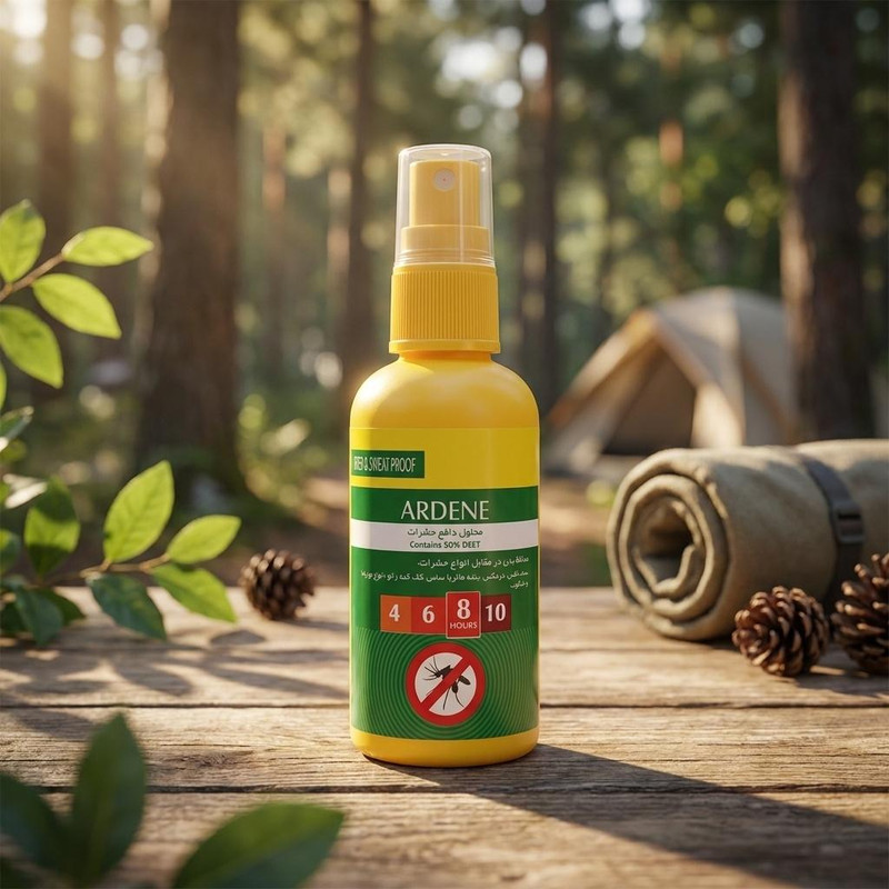 اسپری بدن ضد حشره آردن مدل Heal-Pro حجم 65 میلی‌لیتر با فرمولاسیون حاوی 50 درصد دی‌ات برای محافظت موثر و طولانی‌مدت در برابر نیش حشرات