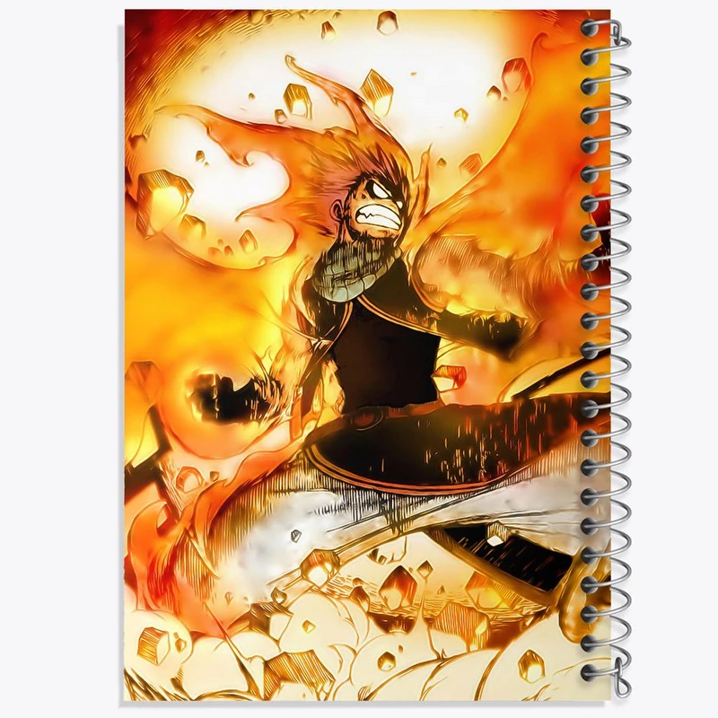 دفتر مشق 50 برگ خندالو مدل ناتسو انیمه فری تیل Fairy Tail کد 16495