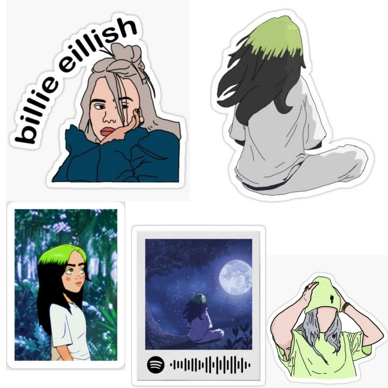 استیکر  لپ تاپ  کد 1127 مجموعه 5 عددی