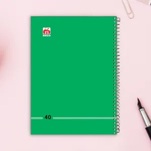 دفتر 40 برگ آلما مدل کلاسیک طرح طلقی کد 7484