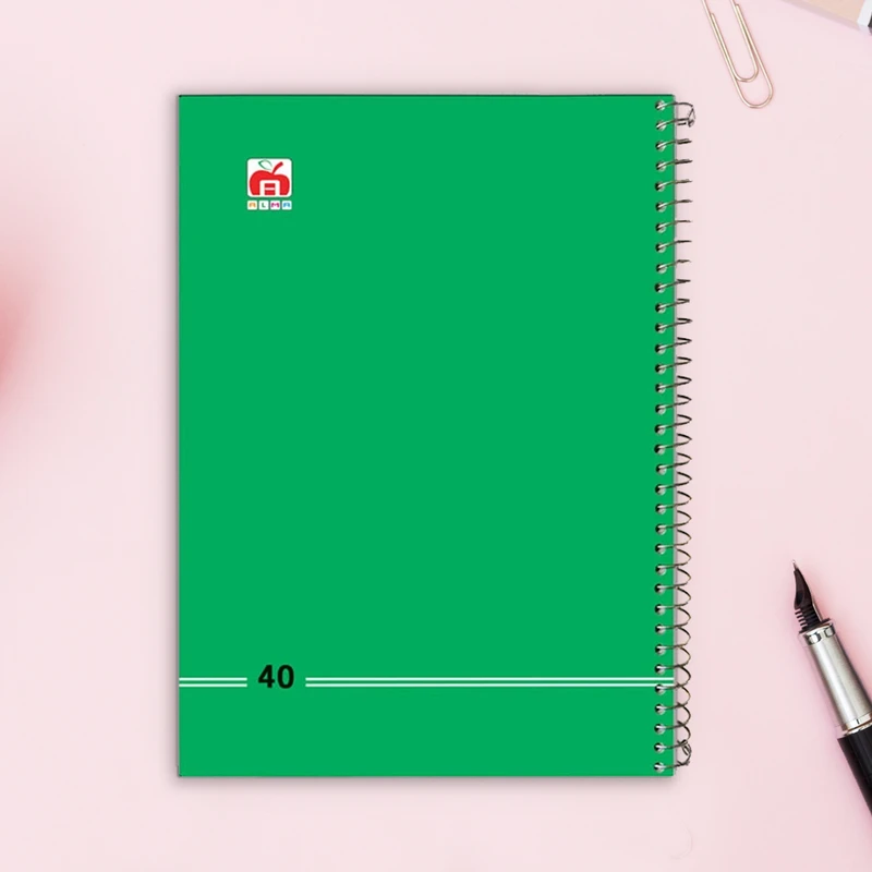 دفتر 40 برگ آلما مدل کلاسیک طرح طلقی کد 7484